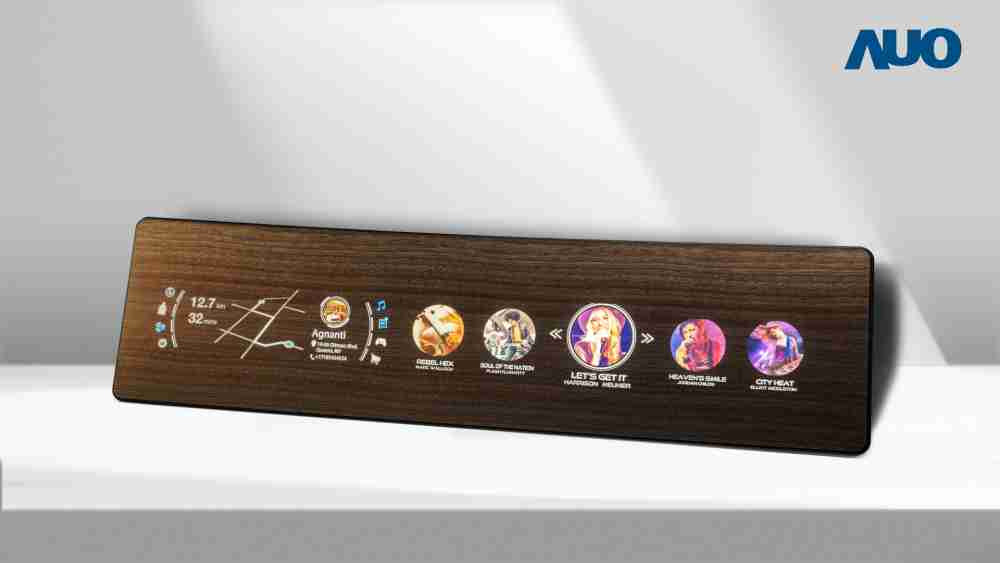 万利研发全球最高穿透度达80%的AmLED木纹显示器，，，可于使用时呈现高亮度、、、清晰可见的信息，，并在不使用时回归为单纯的饰板，，节能兼具美观